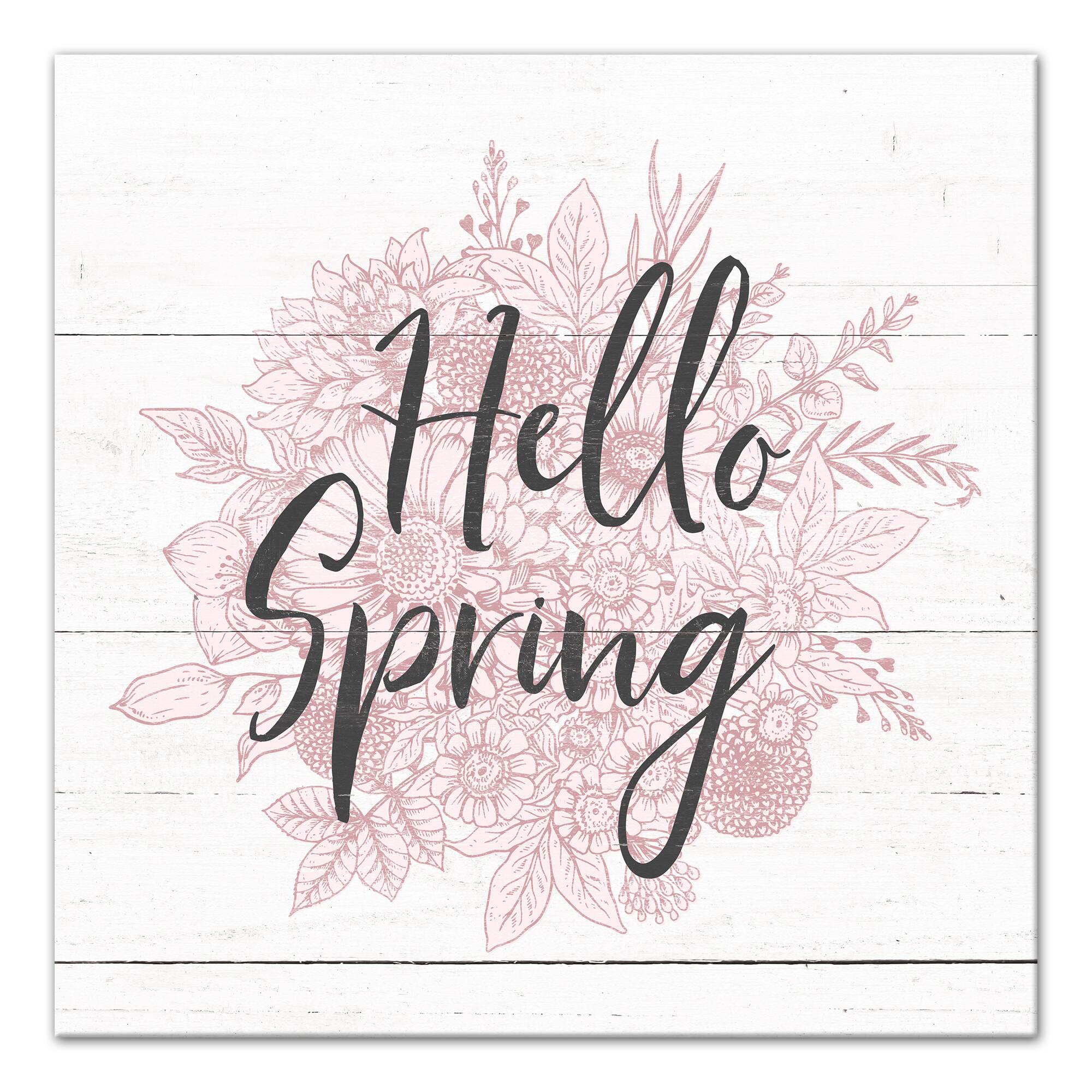 Hello Spring Canvas Art